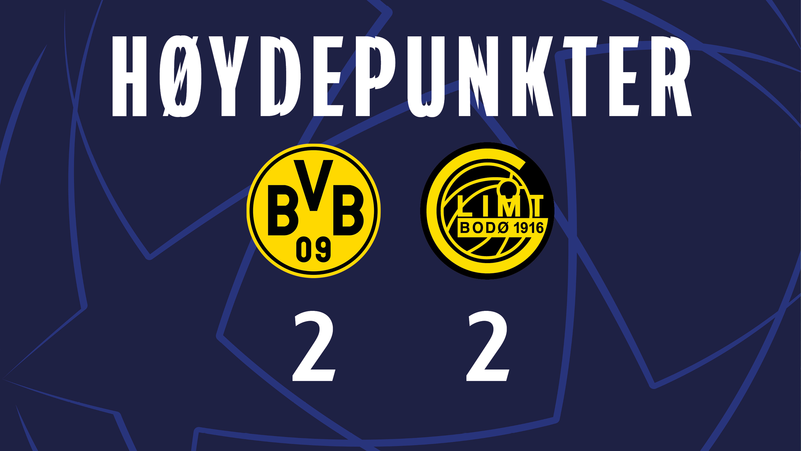 Dortmund – Bodø/Glimt 2–2 | Høydepunkter Champions League 2025
